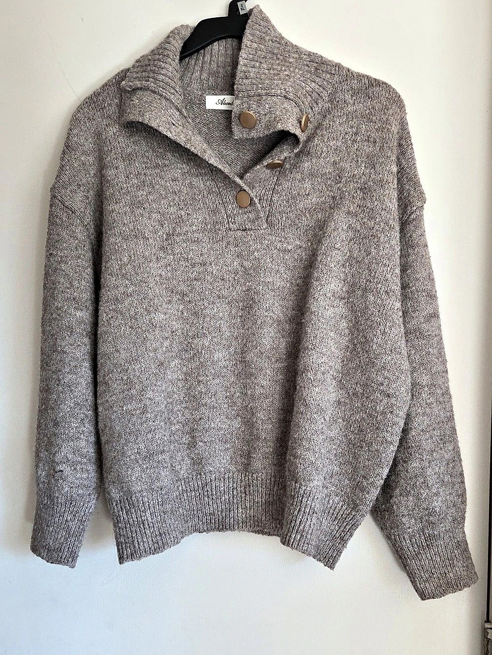 Alucedudu Brown Turtleneck Sweater Size Medium